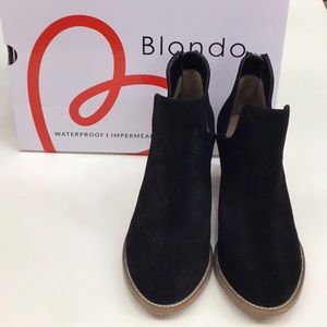 Blondo Neda Waterproof Bootsin Black Suede
